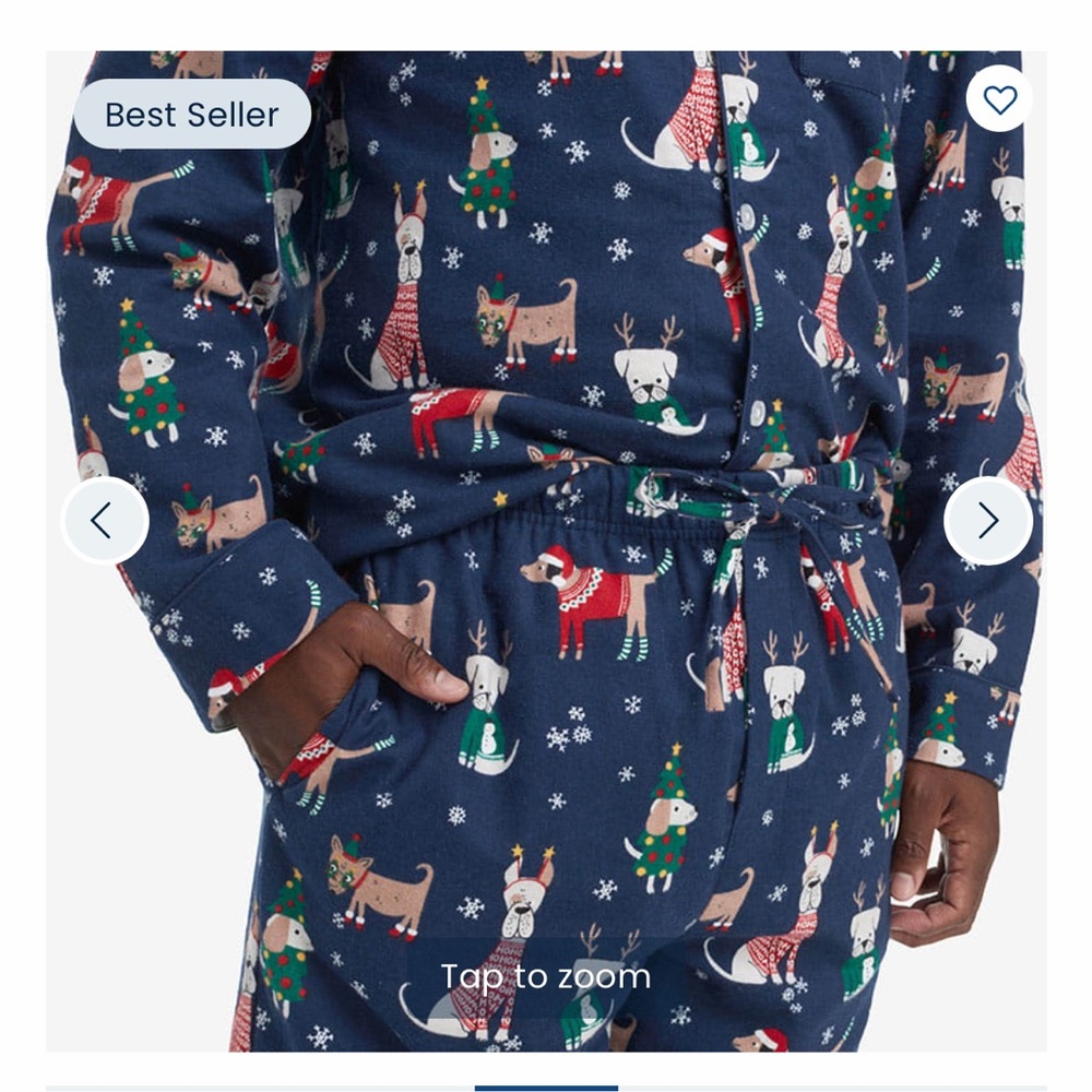 The Company Store Men's XMAS Pajamas Set Size L Flannel - Picture 2 of 10